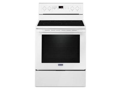 30" Maytag 6.4 Cu. Ft. Smooth Surface Freestanding Electric Range With 5 Elements - YMER8800FW