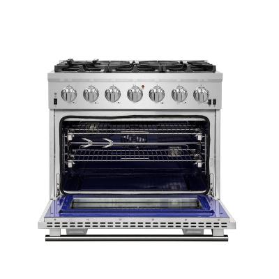36" Forno Capriasca 6 Brass Burners Gas Range - FFSGS6260-36