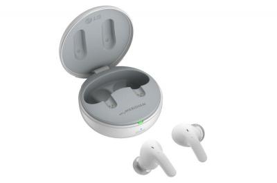LG TONE Graphene Driver ANC True Wireless Bluetooth Earbuds in White - T60QW