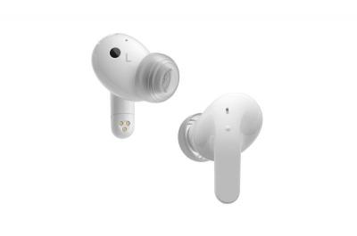 LG TONE Graphene Driver ANC True Wireless Bluetooth Earbuds in White - T60QW