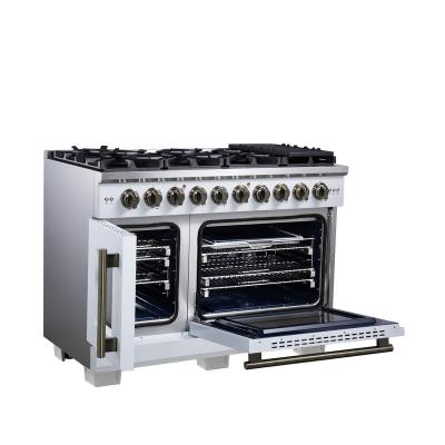 48" Forno Capriasca Freestanding French Door Gas Range - FFSGS6460-48WHT