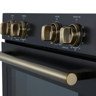 30" Forno Vomero 10 Cu. Ft. Double Wall Oven in Black - FBOEL1324-30BLK