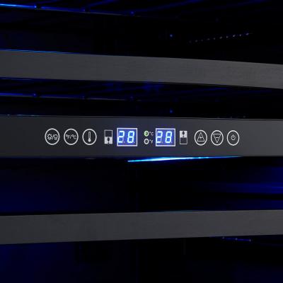 24" Forno Bacchino Wine Cooler in Stainless Steel with LED Lighting Triple Glass Door - FWCDR6634-24S