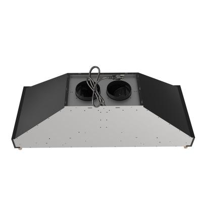 48" Forno Venezia Wall-Mounted Range Hood in Black with Antique Brass Accessories Touch Controls and Baffle Filters - FRHWM5503-48BLK