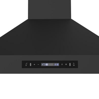 36" Forno Venezia Wall-Mounted Range Hood in Black with Touch Controls and Baffle Filters - FRHWM5503-36BLK