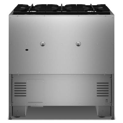 36" Kitchenaid 6 Burner Commercial-Style Dual Fuel Range - KFDS936SWF