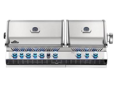 56" Napoleon Prestige PRO Series Built-In Natural Gas Grill With Infrared Bottom And Rear Burners - BIPRO825RBINSS-3