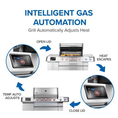 77" Napoleon Prestige PRO 665 Elite Liquid Propane 5 Main Burners Grill - PRO665VXRSIBPSS