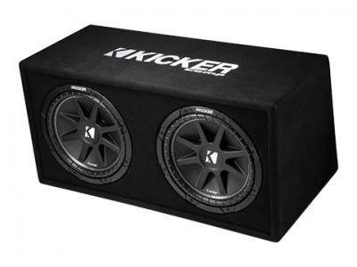 Kicker 12 Inch Comp Dual Subwoofer Enclosure - KK43DC122