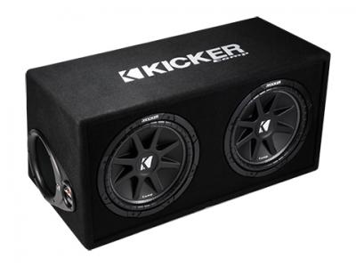 Kicker 12 Inch Comp Dual Subwoofer Enclosure - KK43DC122
