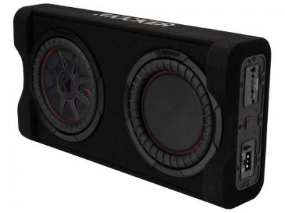 10" Kicker Powered Down Firing Loaded Subwoofer Enclosure - KK51PTRTP10