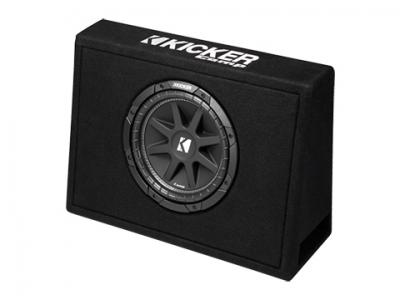 10" Kicker Comp Series Thin Profile Ported 4 Ohm Subwoofer Enclosure - KK43TC104