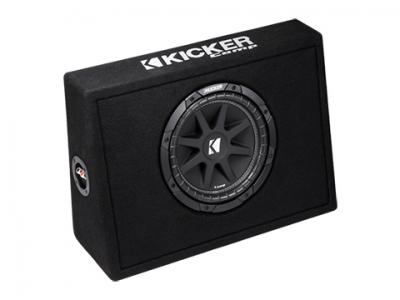 10" Kicker Comp Series Thin Profile Ported 4 Ohm Subwoofer Enclosure - KK43TC104