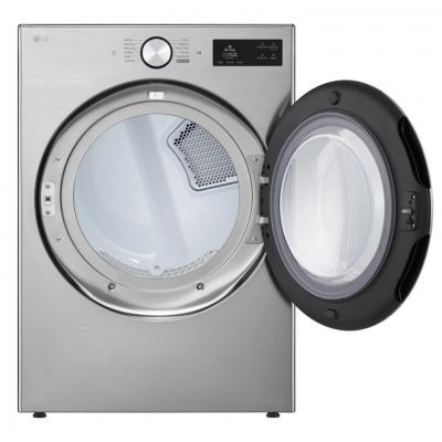 LG 7.4 Cu. Ft. Ultra Large Capacity Smart Front Load Gas Dryer with TurboSteam AI Sensing and Hybrid Electronic Controls with LCD Display - DLGX5801V