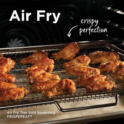 30" Frigidaire Front Control Gas Range with Air Fry - FCFG3082BS