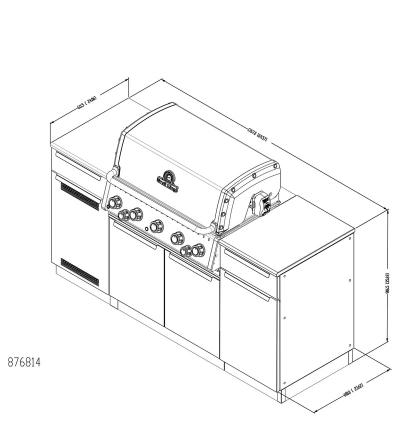 Broil King Baron 520i Shadow Liquid Propane Grill - 876814 LP