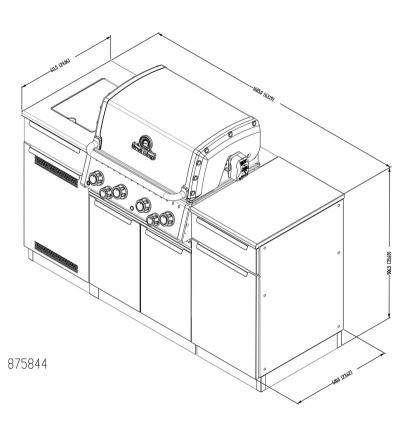 Broil King Baron 490i IR Shadow Natural Gas Grill - 875847 NG