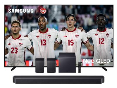 55" Samsung Neo QLED 4K Vision AI Smart TV + Q Series Soundbar - QN55QN80HAFXZC-HW-Q990F/ZC