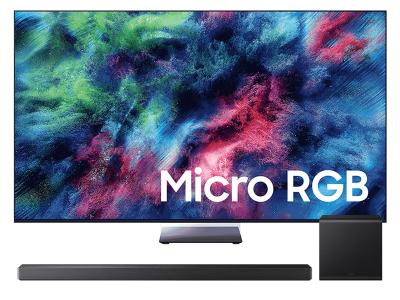 85" Samsung Micro RGB R95H 4K TV + Q Series Soundbar - MRN85R95HAFXZC-HW-QS700F/ZC
