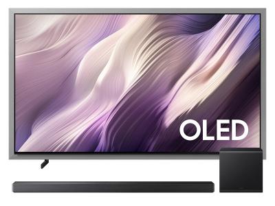 77" Samsung OLED 4K TV + Q-series Soundbar - QN77S95HAFXZC-HW-QS700F/ZC