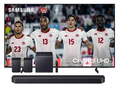75" Samsung Crystal UHD 4K TV + Q-Series Soundbar - UN75U8000HFXZC-HW-Q990F/ZC