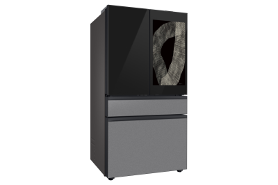 36" Samsung 29 Cu. Ft. Bespoke AI 4-Door French Door Refrigerator - RF90F29AECRAC