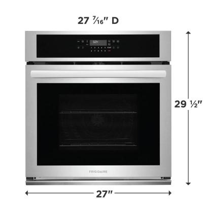 27" Frigidaire 3.8 Cu. Ft. Electric Single Wall Oven in Stainless Steel - FCWS2730AS