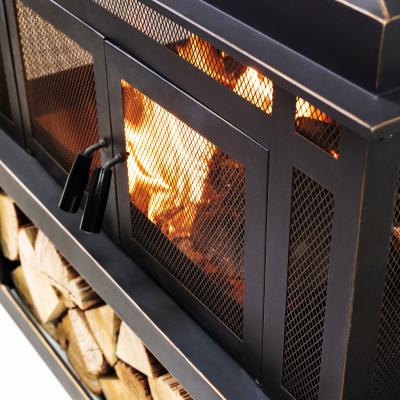 80" Deko Living Rimasco Metal Wood Burner Fireplace - COB10504
