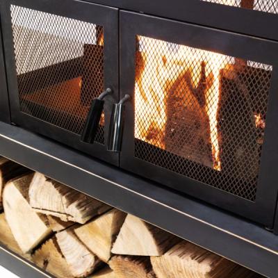 80" Deko Living Rimasco Metal Wood Burner Fireplace - COB10504