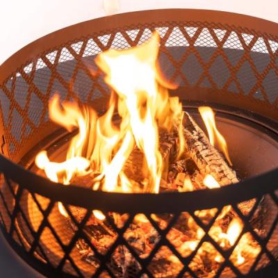 38" Deko Living Outdoor Steel Woodburning Fire Pit - COB10509