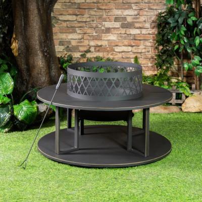 38" Deko Living Outdoor Steel Woodburning Fire Pit - COB10509