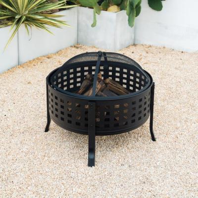 27" Deko Living Round Outdoor Steel Wood Burning Fire Pit - COB10514