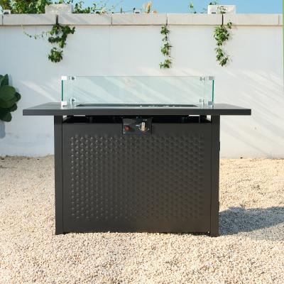Deko Living Rectangular Outdoor Propane Gas Fire Pit - COB10010