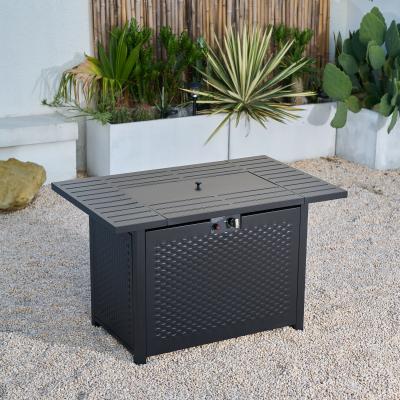 Deko Living Rectangular Outdoor Propane Gas Fire Pit - COB10010