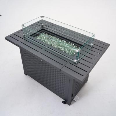 Deko Living Rectangular Outdoor Propane Gas Fire Pit - COB10010