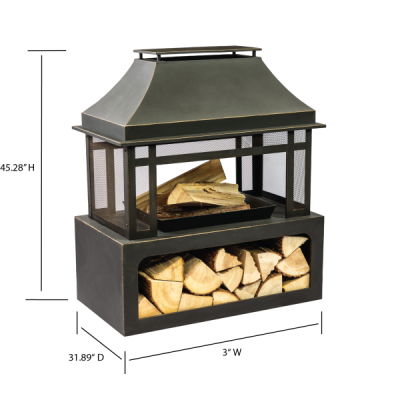Deko Living Metal Wood Burner Firefit - COB10501