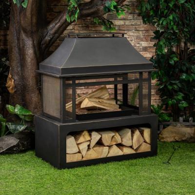 Deko Living Metal Wood Burner Firefit - COB10501