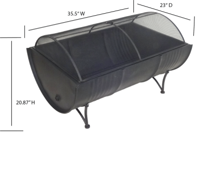 Deko Living Barrel Wood Burner Firepit - COB10502