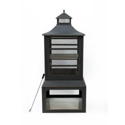 Deko Living Outdoor Steel Woodburner Fireplace with Cooking Grill - COB10507