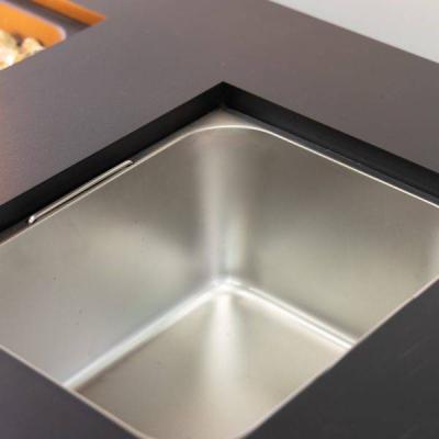 42" Deko Living Rectangular Outdoor Propane Firetable with Ice Bucket - COB10004