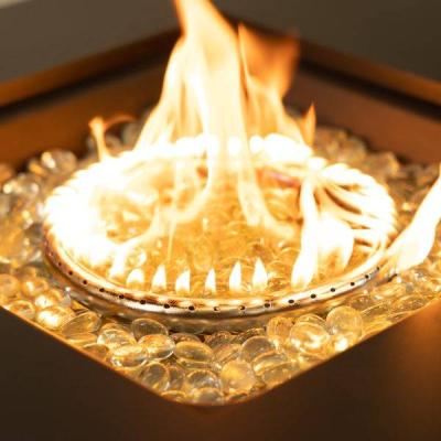 42" Deko Living Rectangular Outdoor Propane Firetable with Ice Bucket - COB10004