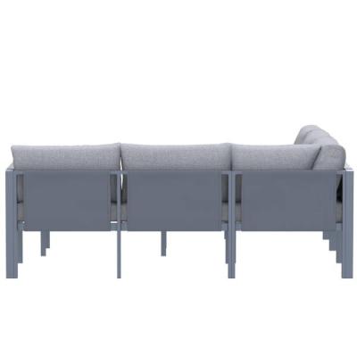 Deko Living 5 Place Seating Outdoor Gray Sofa and Table Set - COP30016