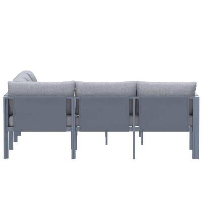 Deko Living 5 Place Seating Outdoor Gray Sofa and Table Set - COP30016