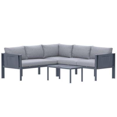 Deko Living 5 Place Seating Outdoor Gray Sofa and Table Set - COP30016