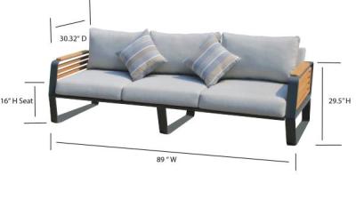 Deko Living Palazzolo 4 Piece Teak Patio and Coffee Table Set - COP30004