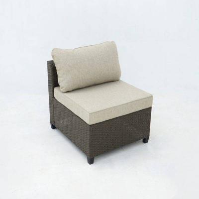 Deko Living 8 Piece Brown Outdoor Sectional Wicker Sofa Chairs and Tables - COP30011