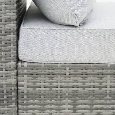 Deko Living 8 Piece Gray Outdoor Sectional Wicker Sofa Chairs and Tables - COP30111