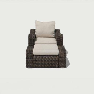 Deko Living 5 Place Seating Brown Outdoor Wicker Sofa and Sofa Chair Set with Table - COP30012