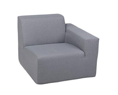 Deko Living 2 Place Seating Gray Outdoor Compressed Foam Sectional Sofas - COP30017SET