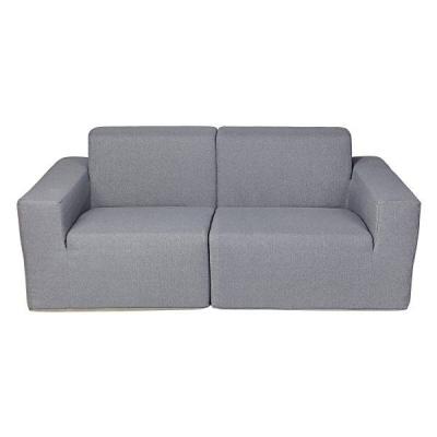 Deko Living 2 Place Seating Gray Outdoor Compressed Foam Sectional Sofas - COP30017SET